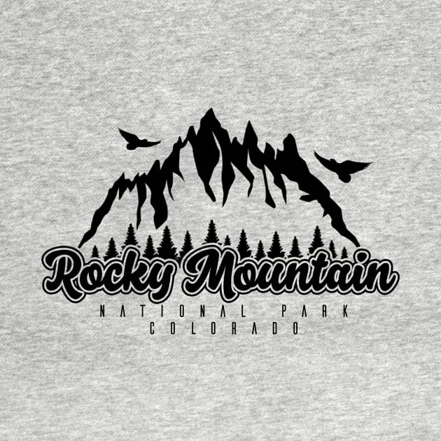 T-Shirts and hoodies Rocky Mountain National Park, Colorado, USA by NEFT PROJECT